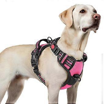 Zugfreies Hundegeschirr für große Hunde, verstellbar, reflektierend