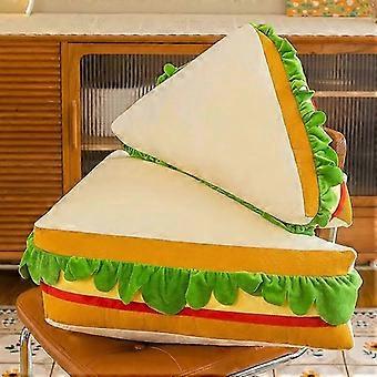Cuscino a forma di torta/panino in peluche, 65 cm/80 cm, in cotone PP e poliestere, a forma di cibo, per casa, divano o ufficio.
