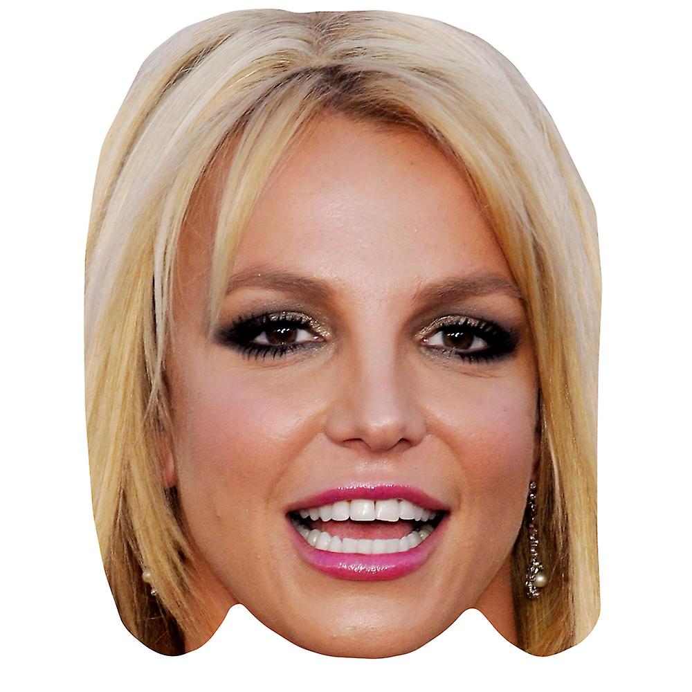 Britney Spears Celebrity Mask, Flat Card Face