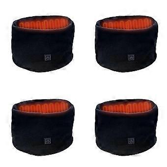 4X Winter Electric Heated Scarf Neck Wrap USB Rechargeable Neck Warmer 3 Speed Adjustment Fleece Scarf Ver