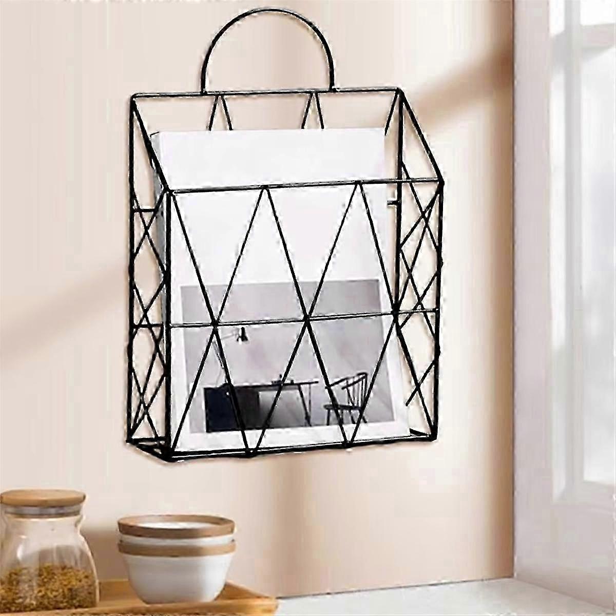 Wall Mounted Vertical Wire Shelf