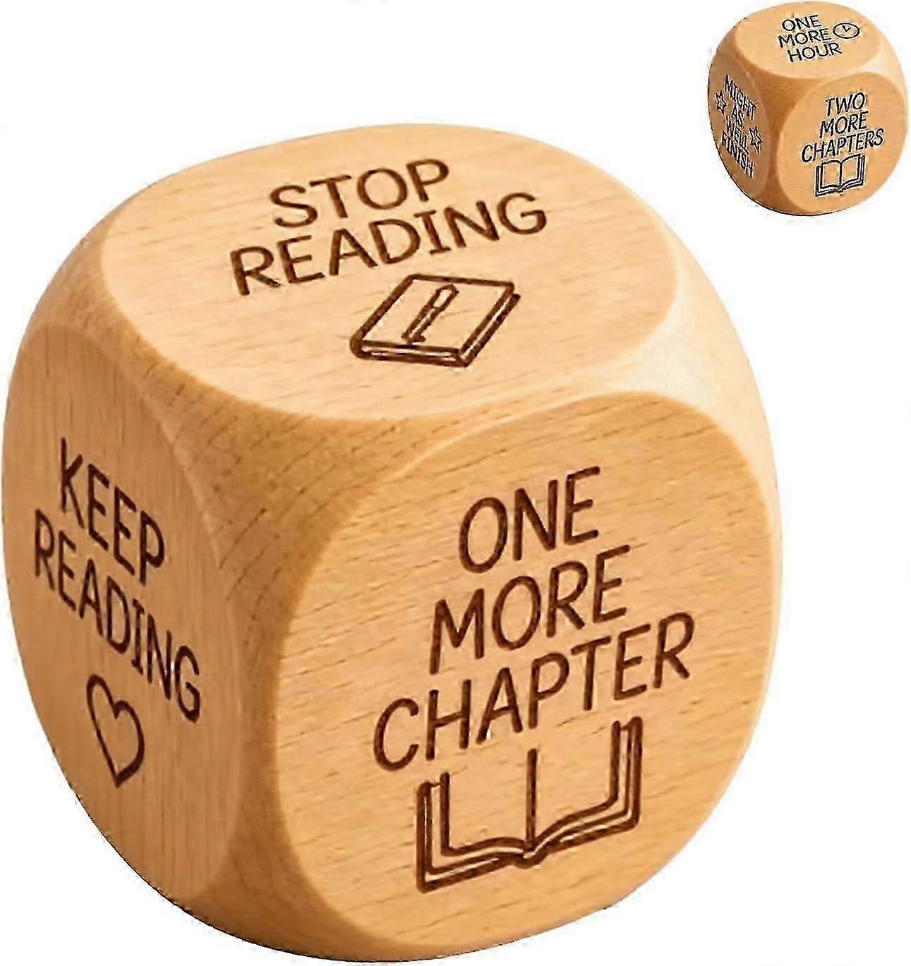 Bookish Wooden Reading Choice Maker Dice