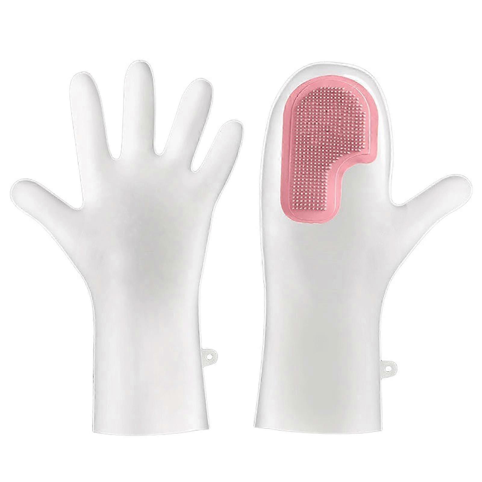 Waterproof Latex Cleaning Gloves Brush