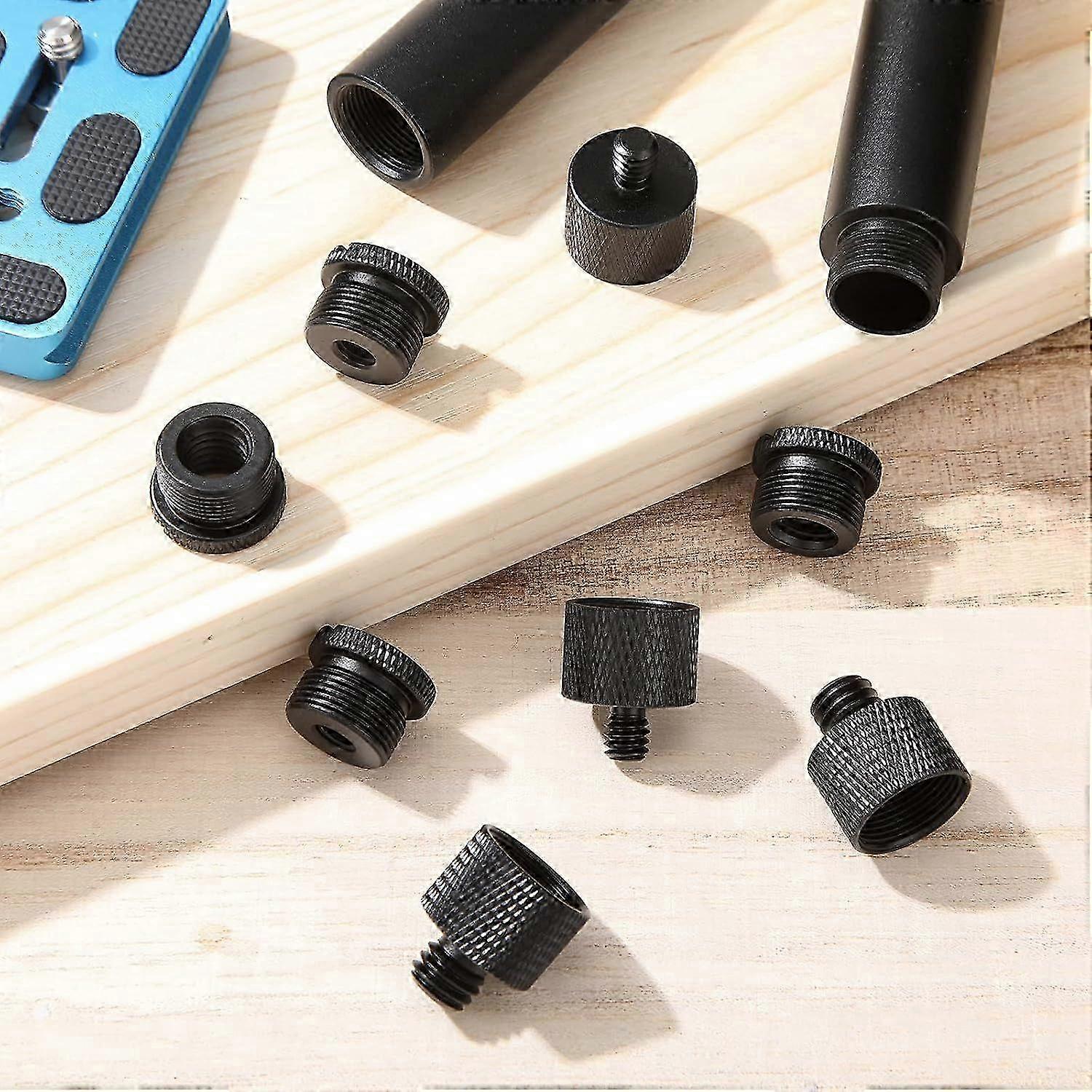 8pc Mic Stand Thread Adapter Assortment
