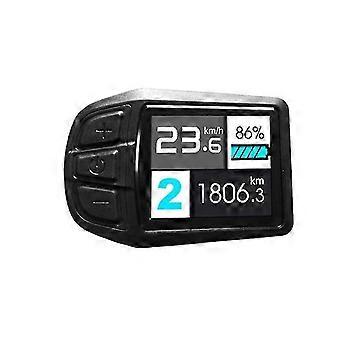 LCD TFT UKC3 display screen suitable for retrofitting 24V/36V/48V electric bicycle motors, with speed, battery level and time indicators.