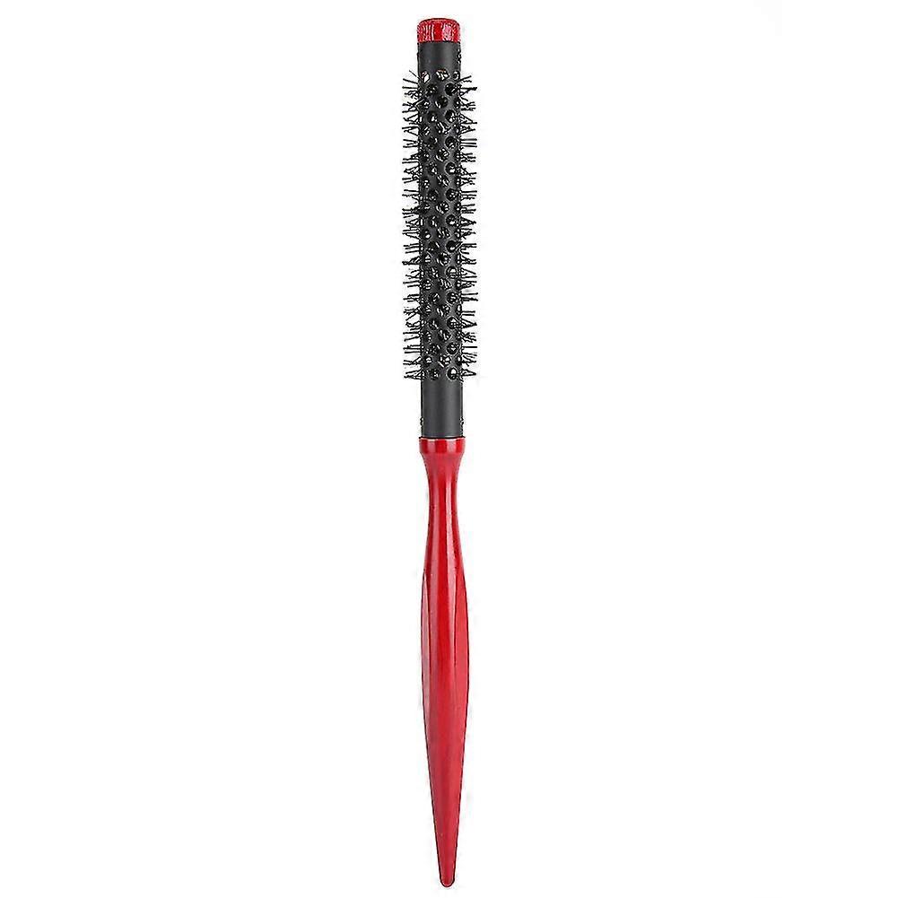 Pointed Tip Wooden Roller Comb Nylon