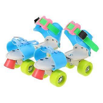 Four Wheel Roller Skates Protective Skate Shoe for Sport 1Pair Training Adjustable