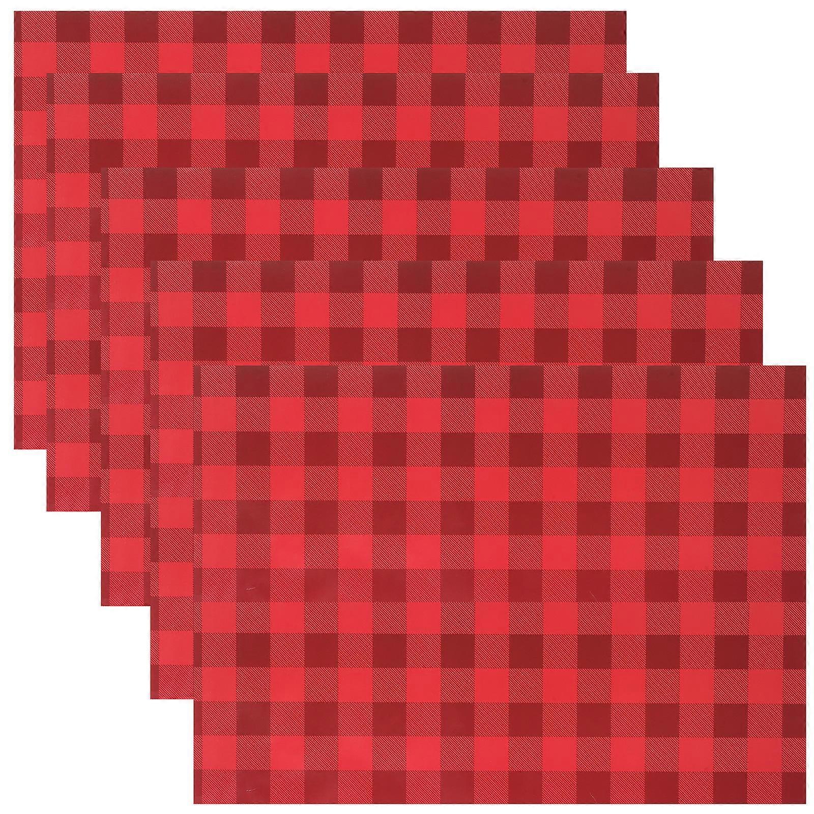 Checkered Gift Wrapping Paper 5Pcs Rolls for Wedding
