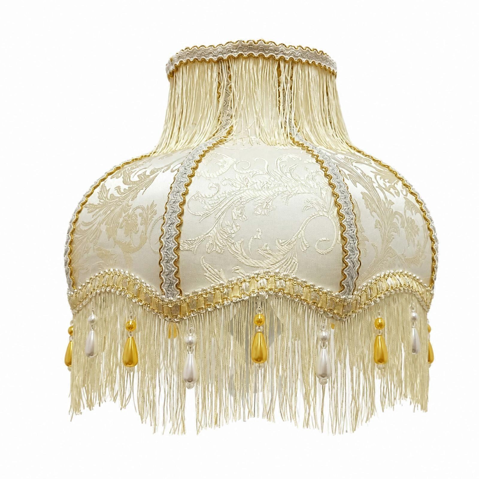 Decorative Trim Lampshade Removable for Bedside Table, Bedroom