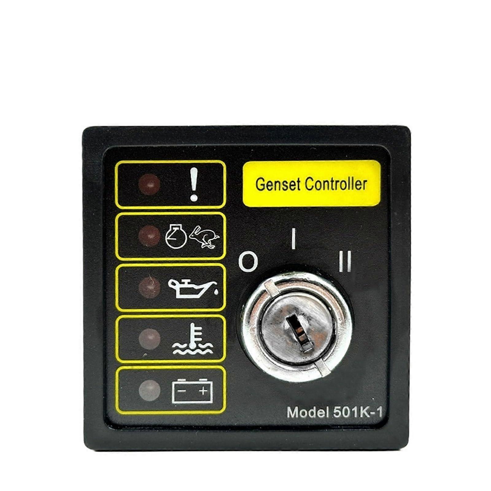 Diesel Generator Controller Manual Key Start Replacement Engine Control Panel Exact Color Match for DSE501K