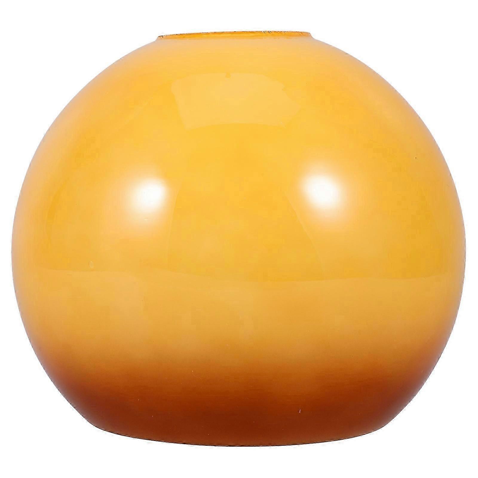 Yellow Glass Shade 15cm E27 Ready