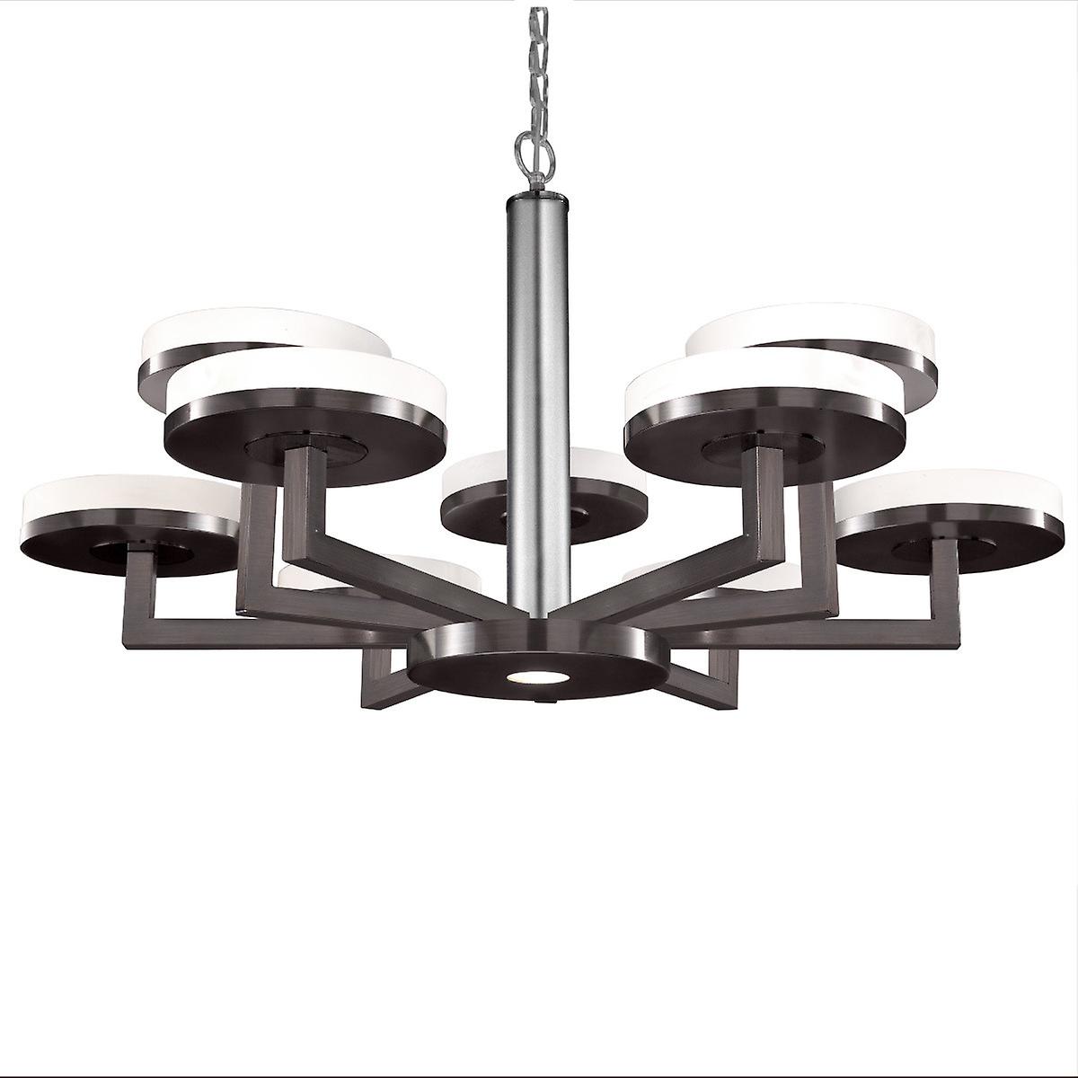 Solis Multi Arm Pendant Ceiling Light 10 Light Brunito Brushed