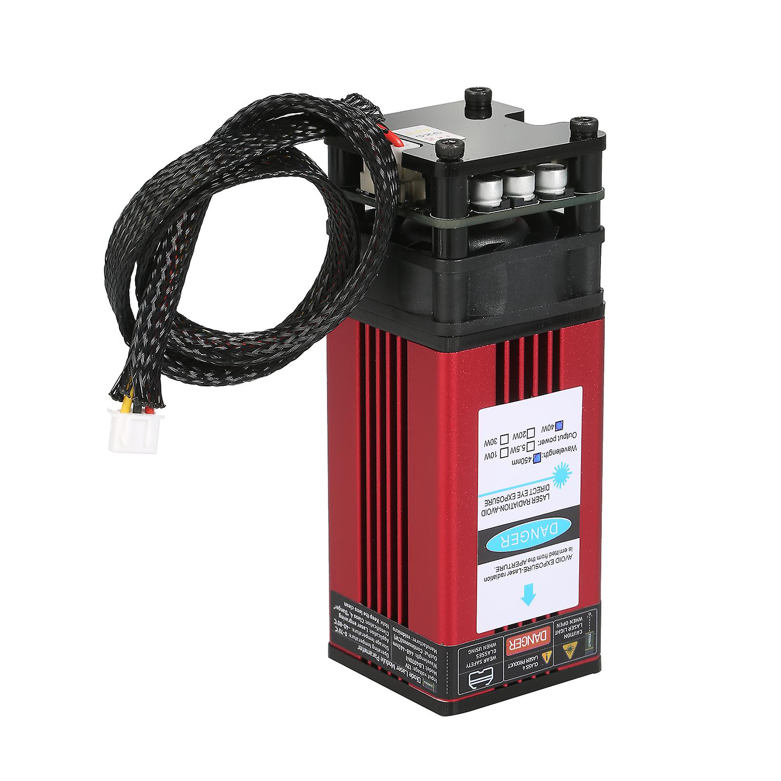 Lasermodul 450nm gravering laserhuvud fast brännvidd hög precision