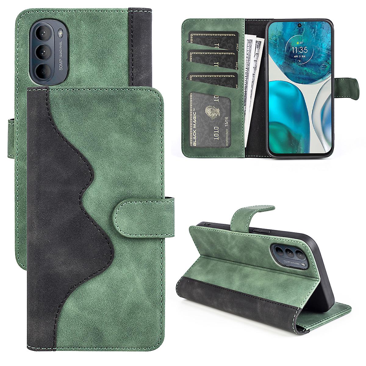 For Motorola Moto G52 4G Design Mobile Phone Case Wallet Premium Green Protective Case Cover Cases New Accessories