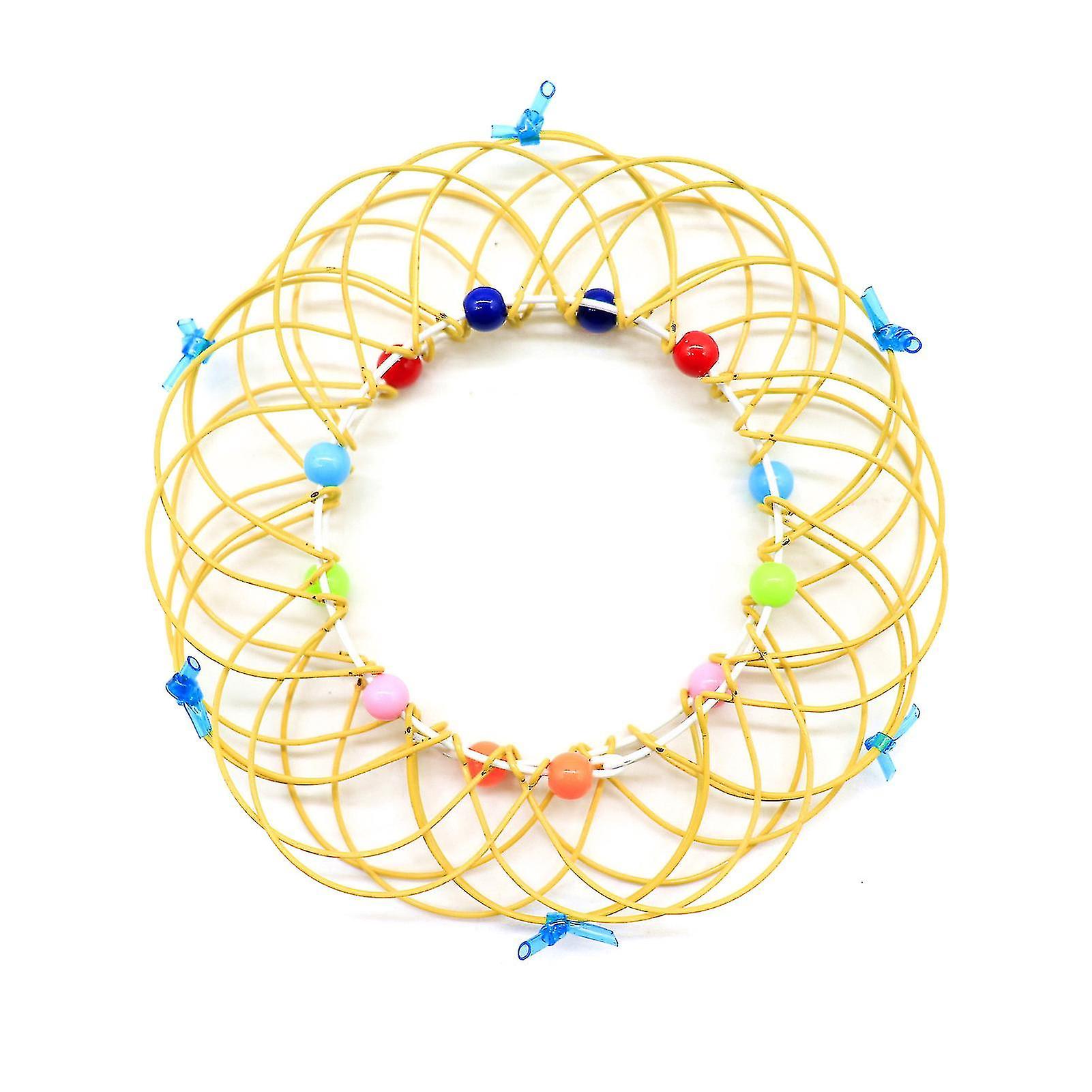 Magic Mandala Flower Basket Toy Multiple Changes Iron Hoop Ring Toy