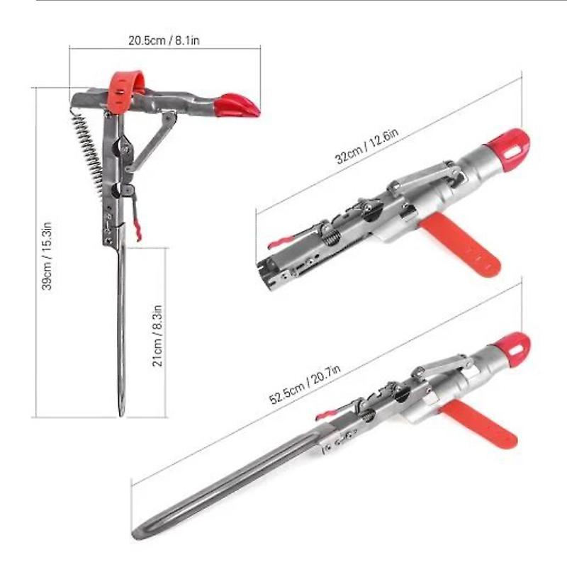 Automatic Stainless Steel Fishing Rod Holder with Tip-up Hook Setter Spring New