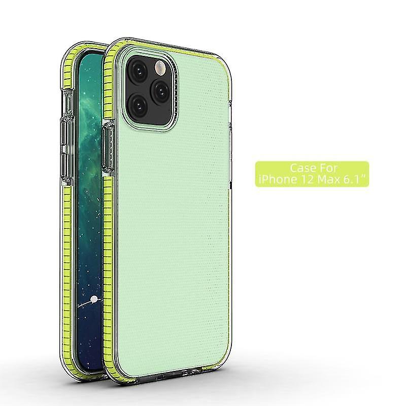 For Iphone 12 / 12 Pro Tpu Double-color Shockproof Protective Case(sky Blue)