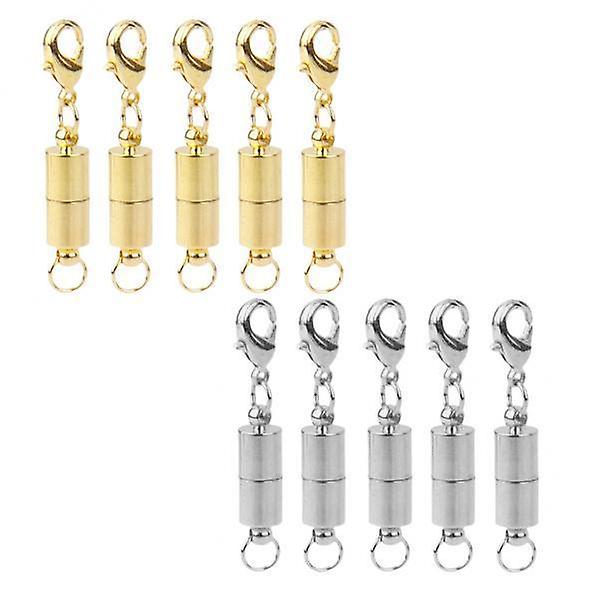 3x10 Sets Magnetic Clasps with Two Sides Lobster Hook Converter for Bracelets