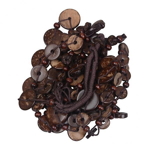 2xBohemian Collier multicouche en perles de noix de coco