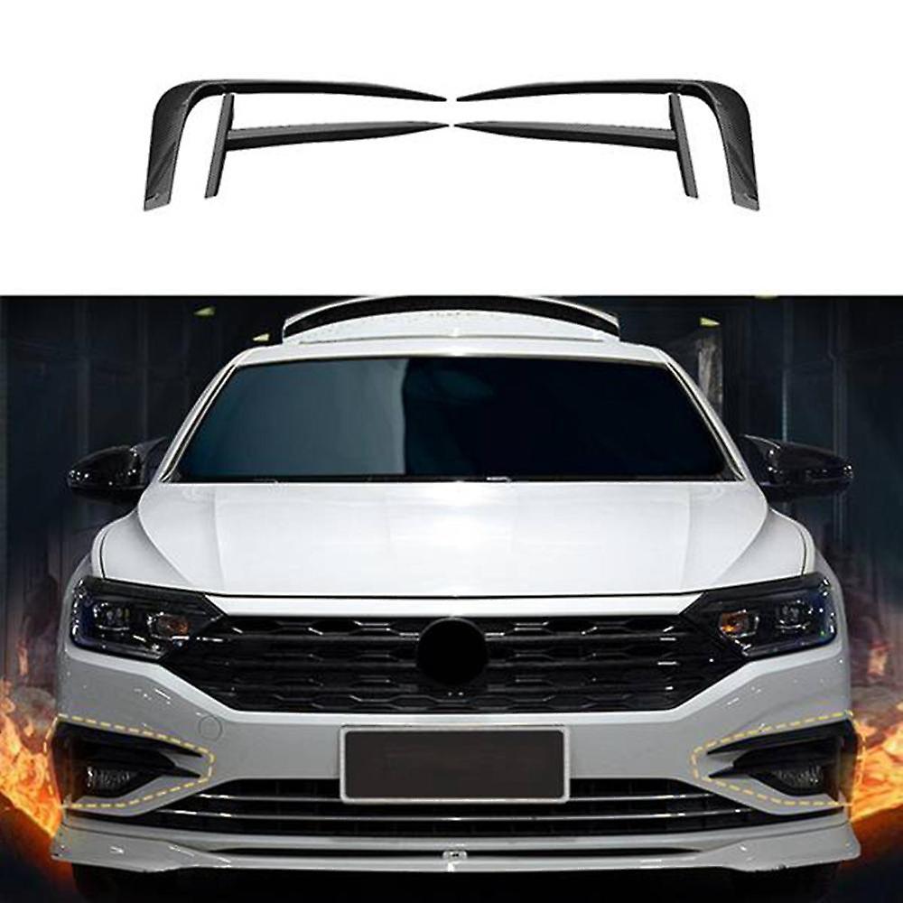 4pcs Auto Nebel Licht Augenbraue Augenlidabdeckung für Mk7 2019-2021 Front Stoßstange Seite Entlüftung Spoiler Splitter C