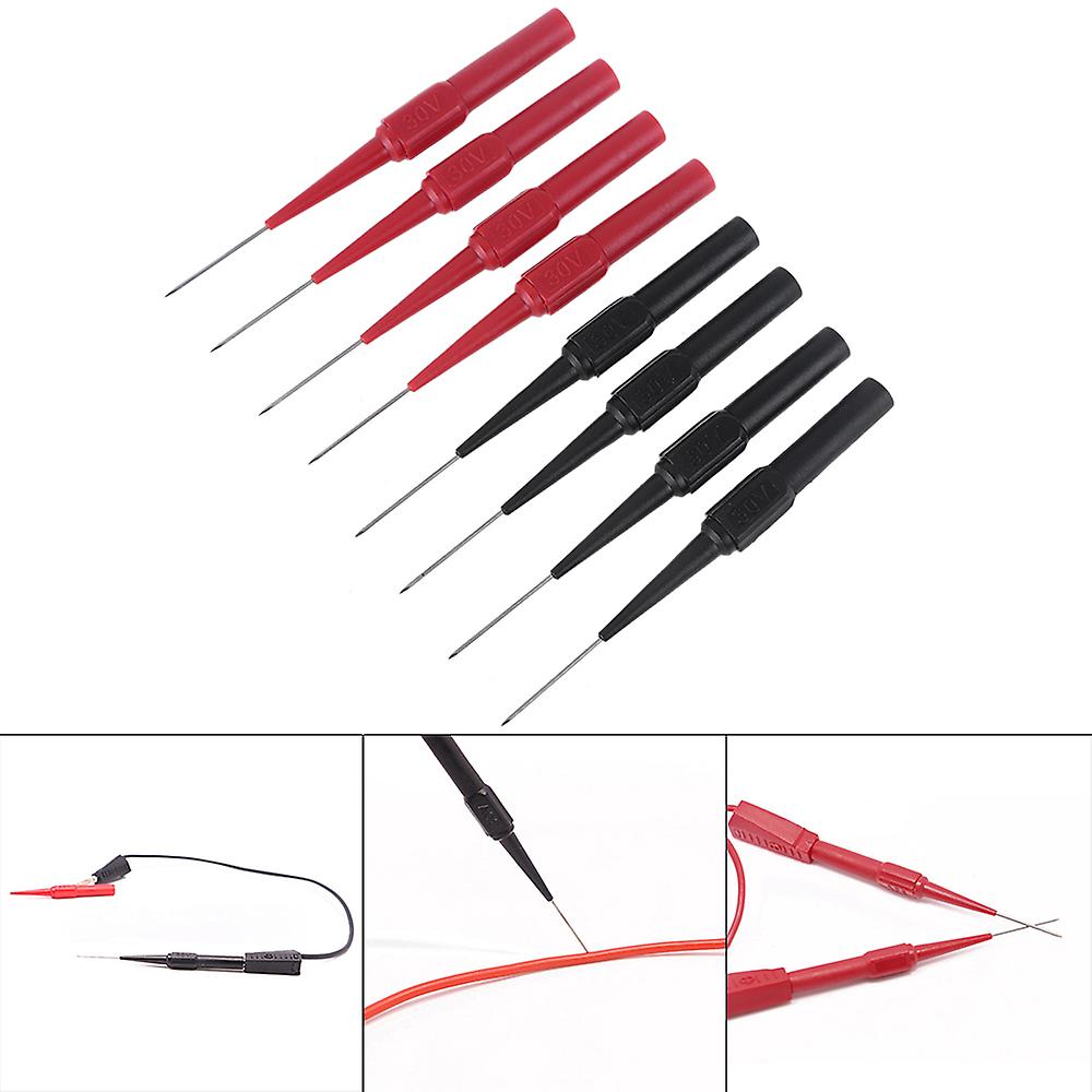 4 Pairs Needle Probe For Multimeter, Probe Nozzle Needle, Multimeter Tip, Insulation Needle