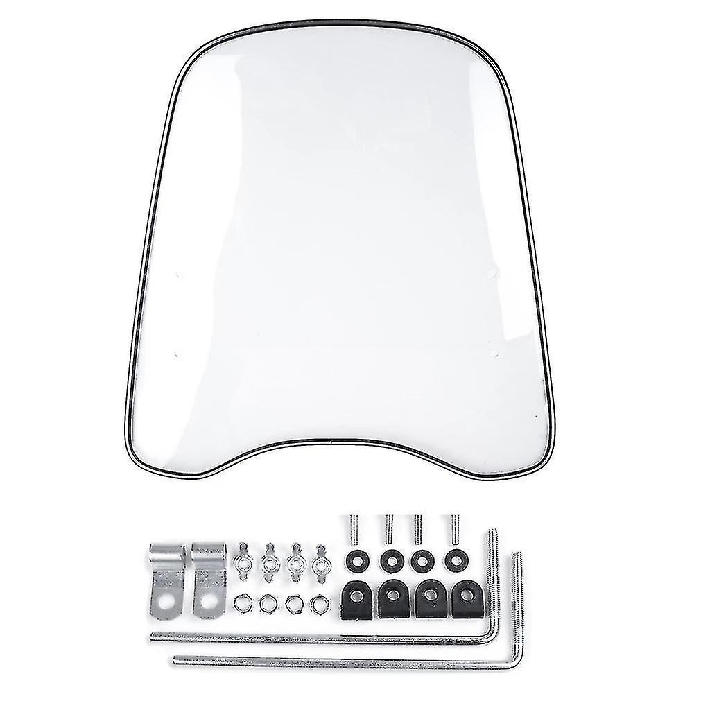 2mm Thick Universal Motorcycle Windshield Windscreen Clear Deflector Wind Shield Clear