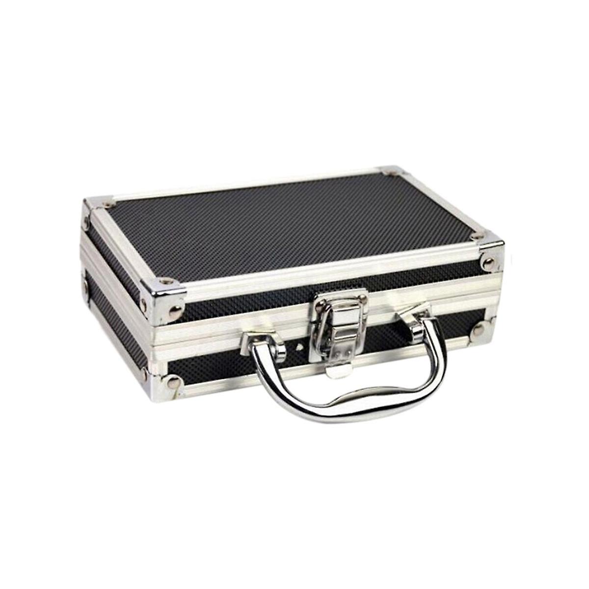 Aluminum Alloy Toolbox Accessories Storage Box Practical Aluminum Suitcase Portable Handle Small To