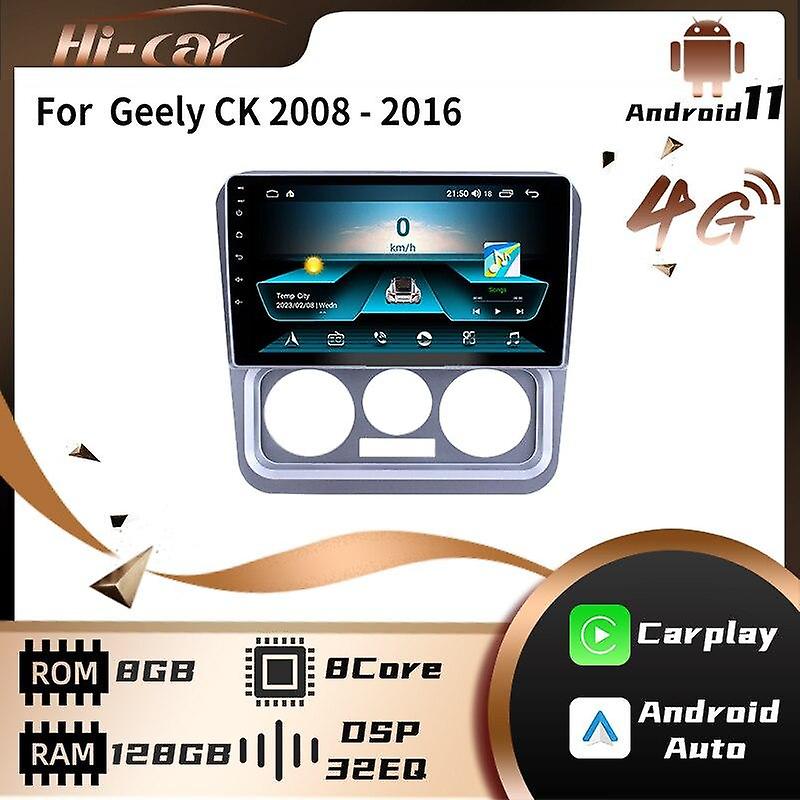 Autoradio for Geely CK 2008 - 2016 Car Stereo WiFi Carplay Navigation Multimedia Video Player Head