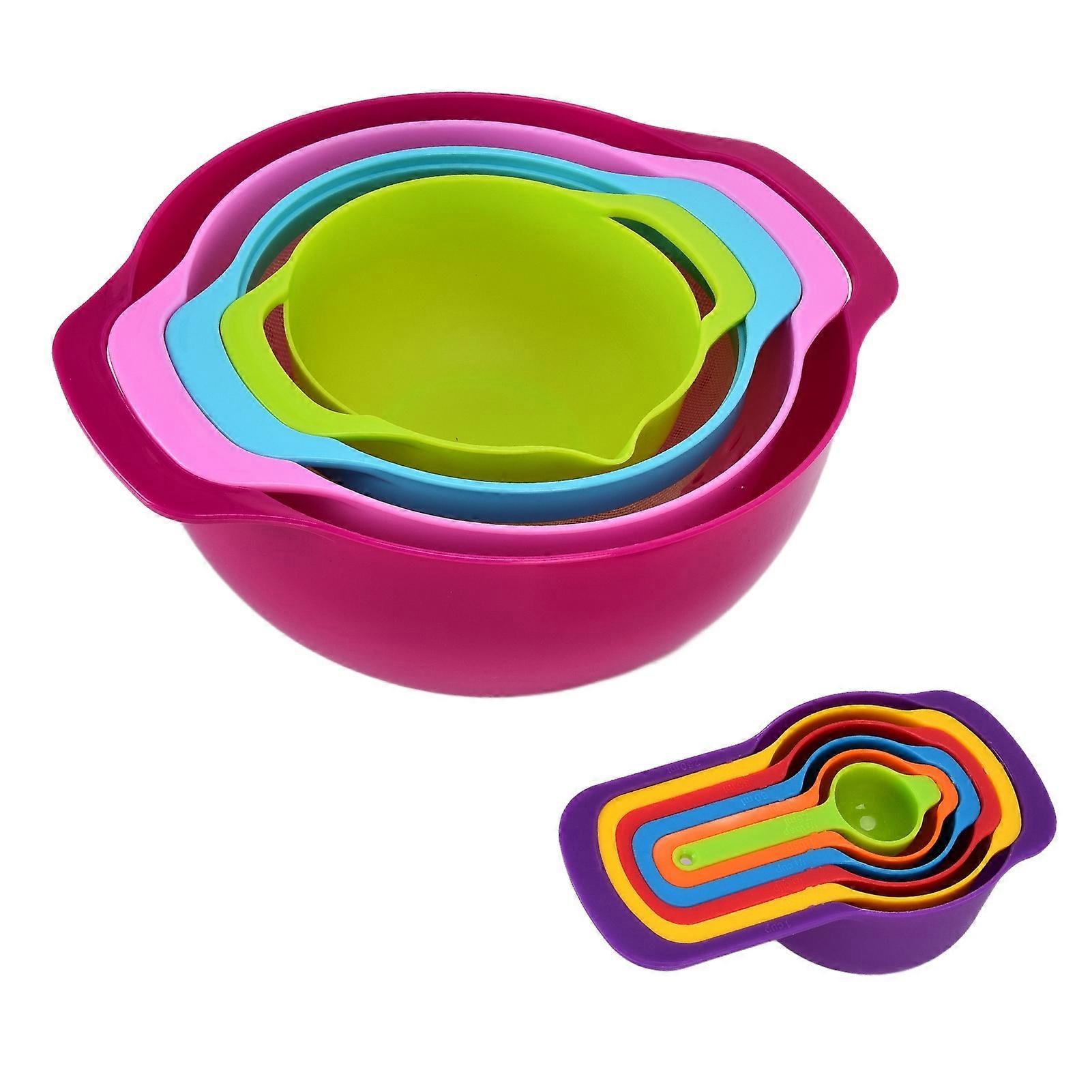 10 Set Colorful Baking Measuring Cup Measuring Spoon Set for Cooking Measuring Preparing