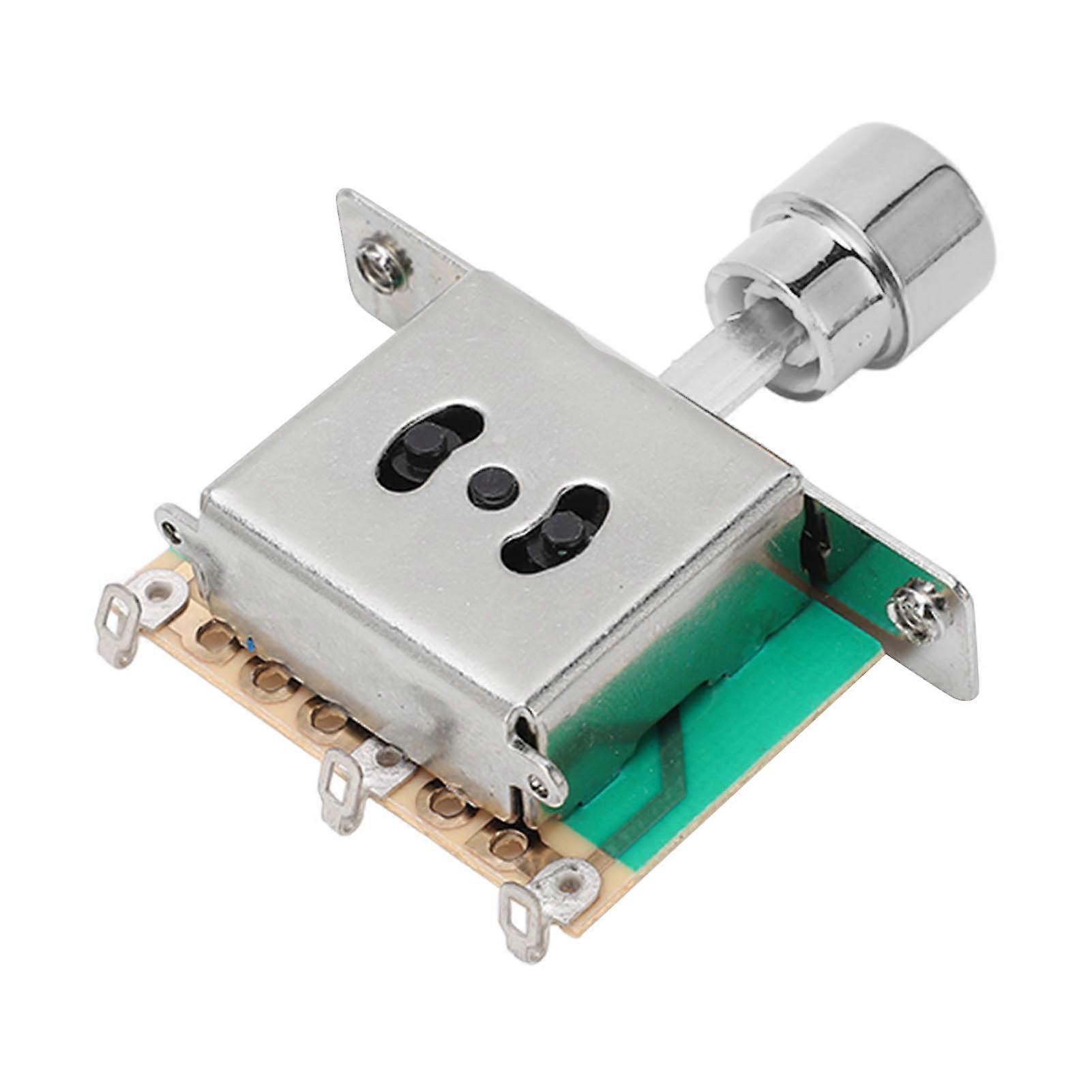 Guitar 3 Way Toggle Switch High Strength Metal Electric Guitar Pickup 3 Way Selector Switch Silver