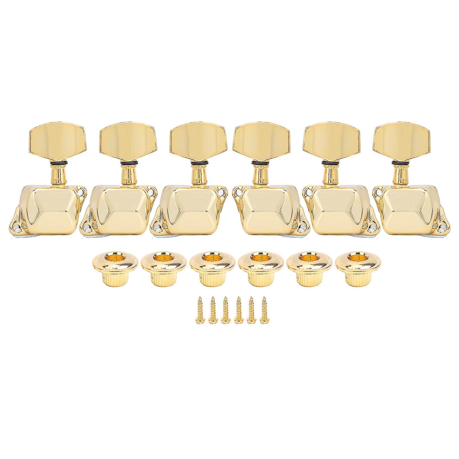 Tuning Key for Semi-Closed Guitar (3 Left, 3 Right) (Gold)