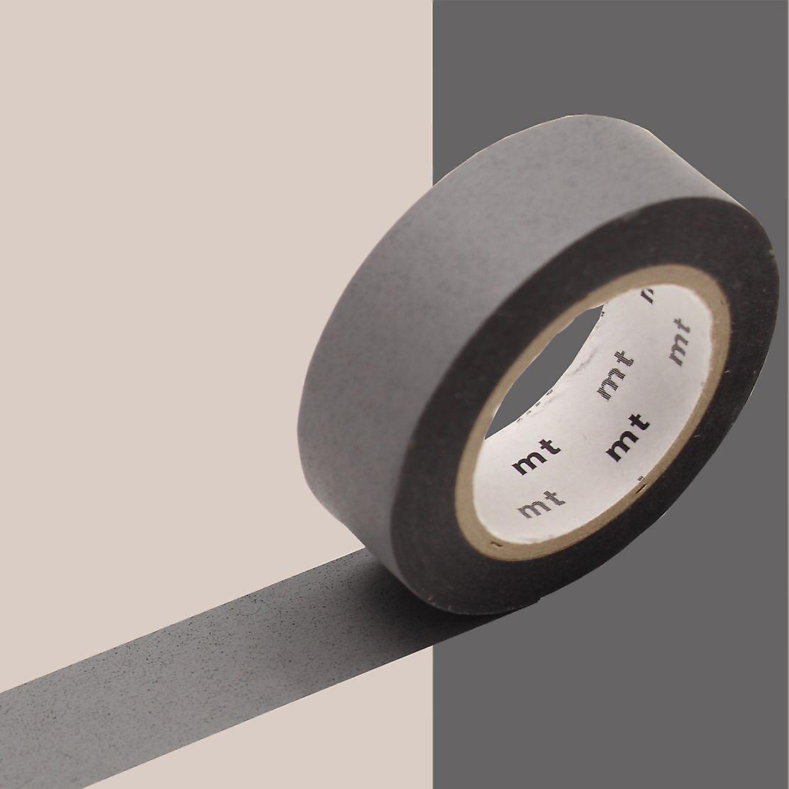 Masking tape unicolor pastel - Grey mat - 1,5 cm x 7 m