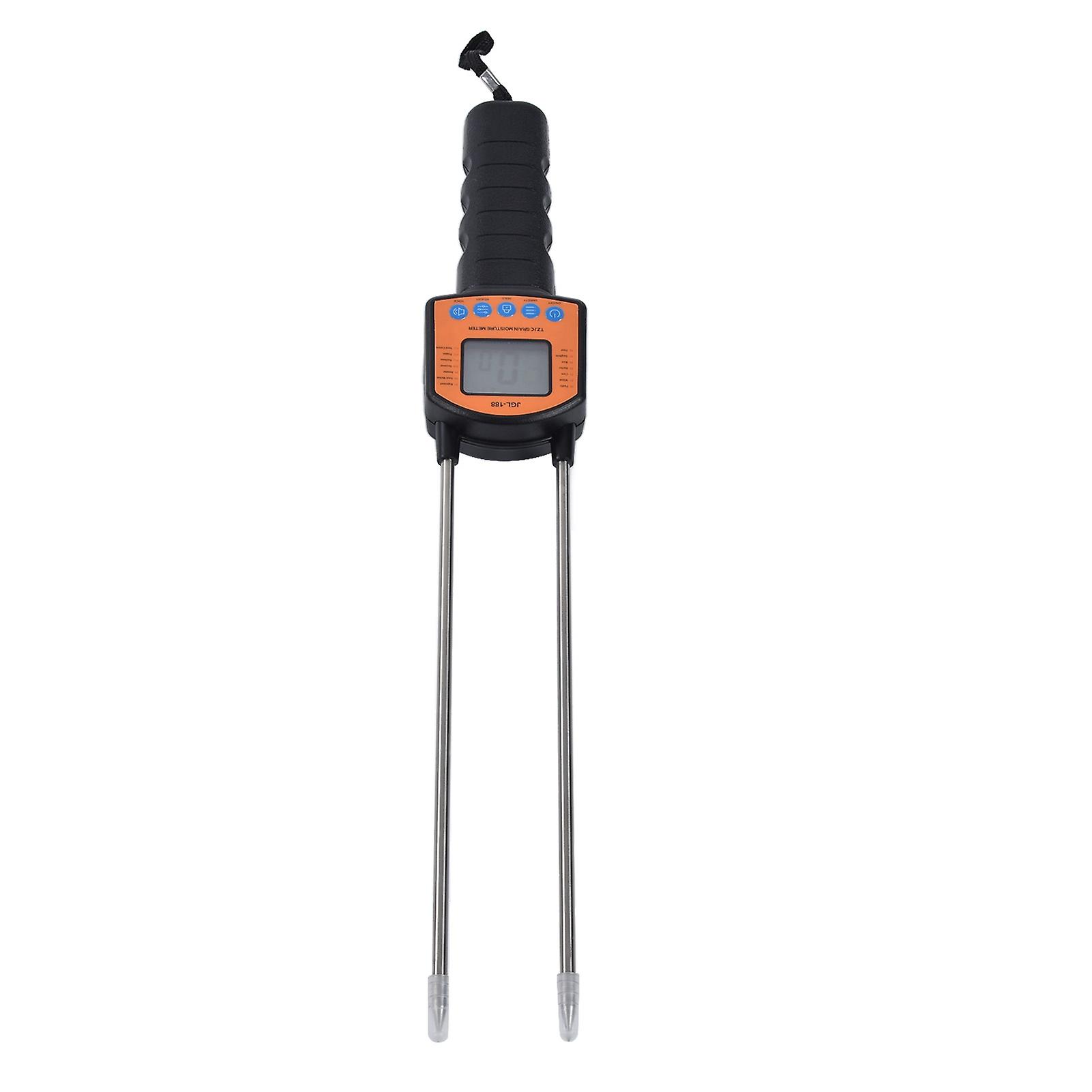 Portable Grain Moisture Tester Featuring Voice Alerts and LCD Backlight