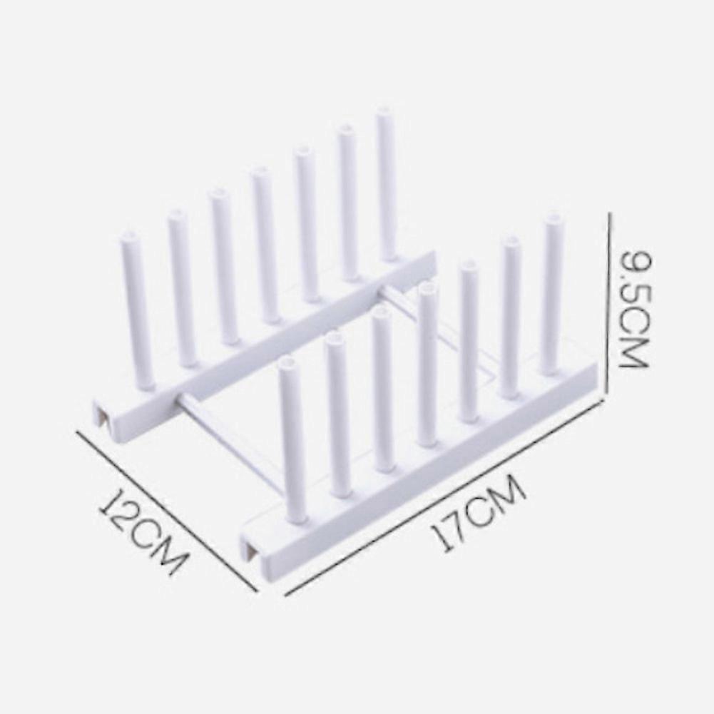 1Pc Removable Dish Plate Drying Rack Draining Board Stand Holder for Kitchen Supplies(White)