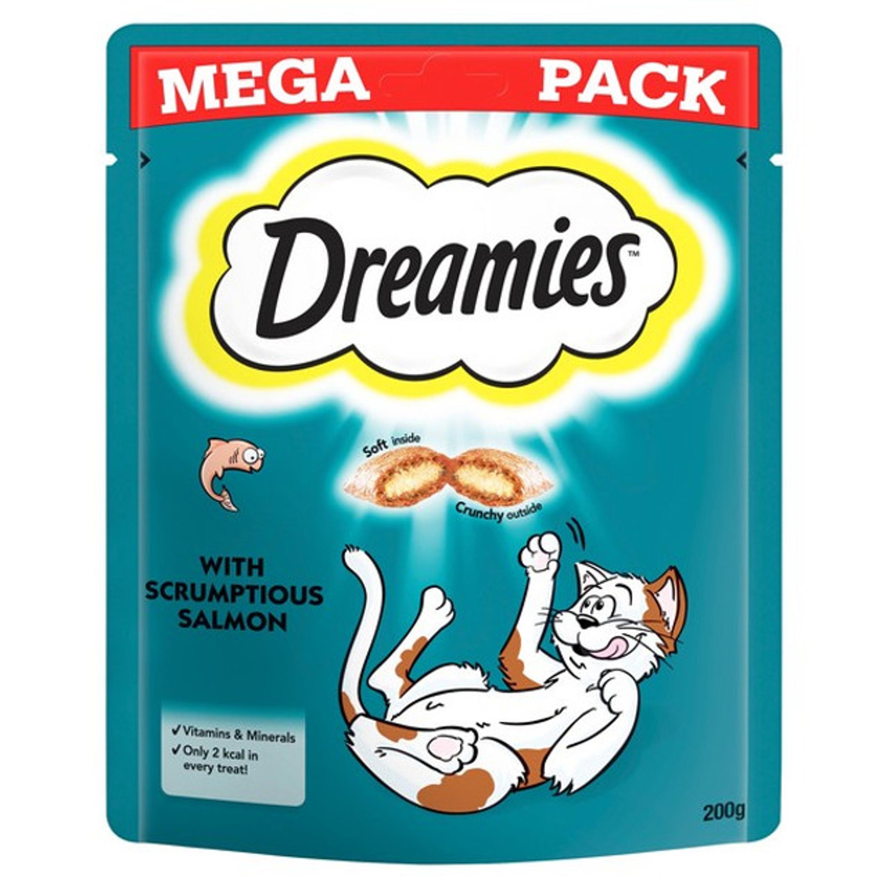 Dreamies 三文鱼超级包装猫粮 6 x 200g