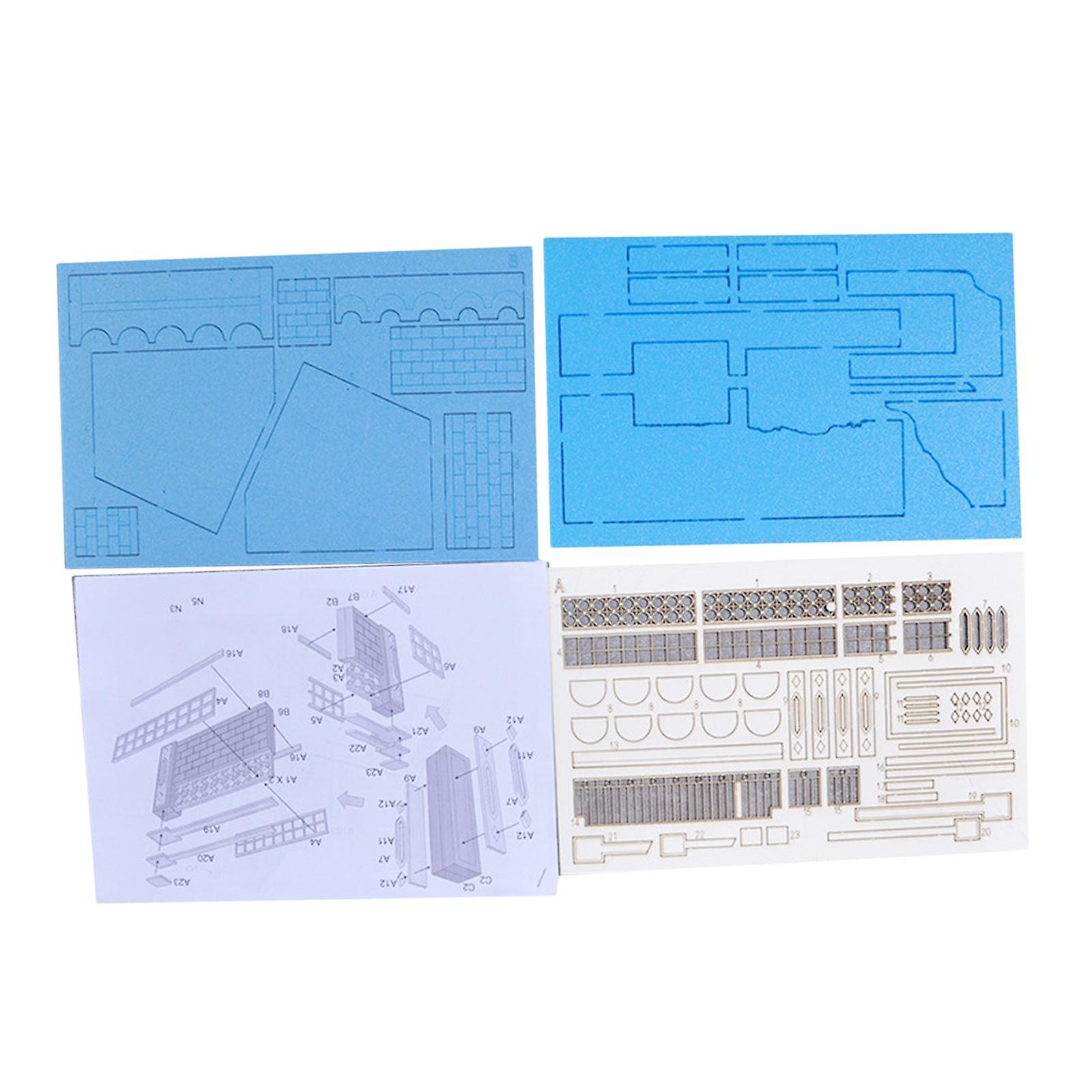 1/35 Collezione di giocattoli per hobby in legno per layout Diorama Sand Table style A