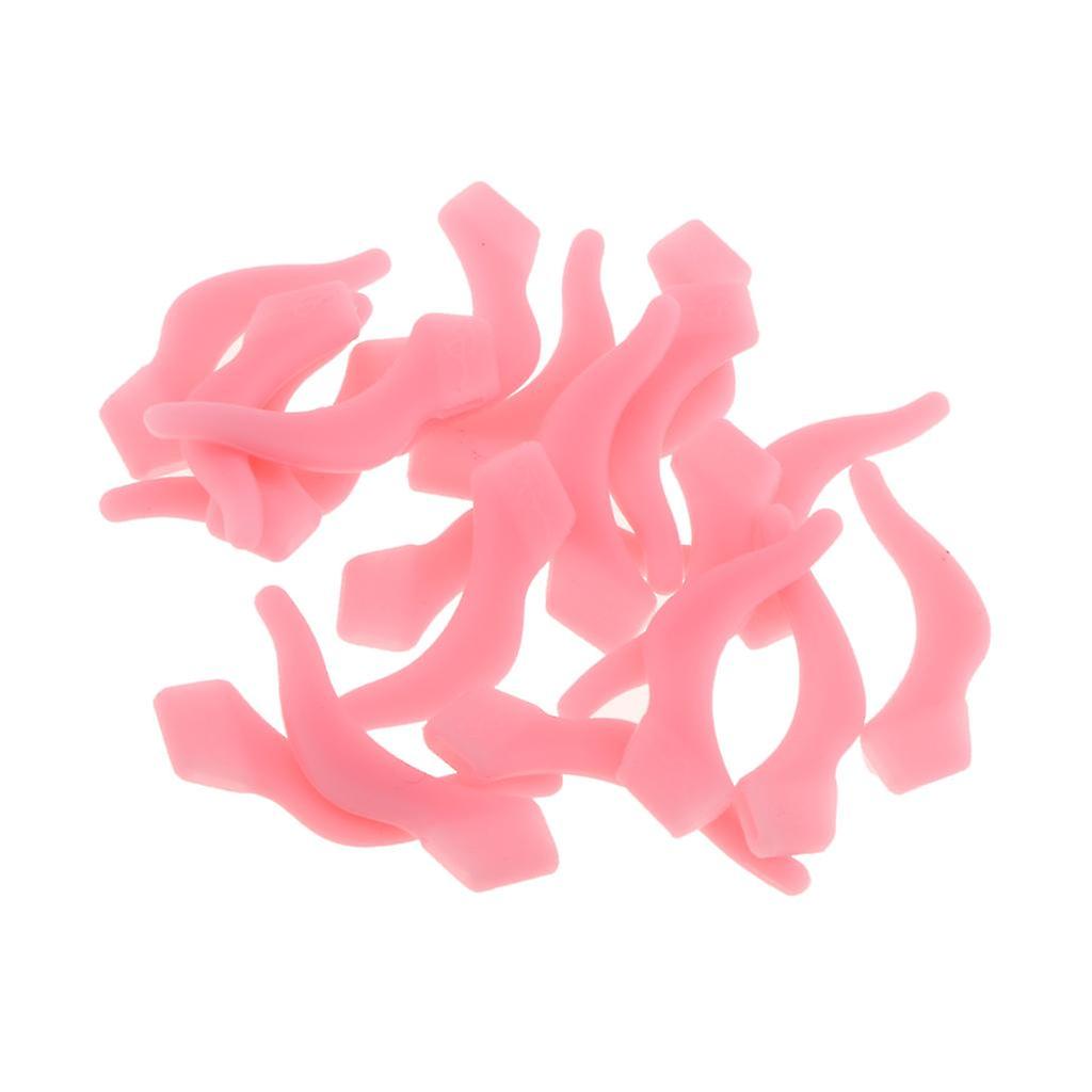 10 par silikonbriller tempeltips ørekroker grepholder rød