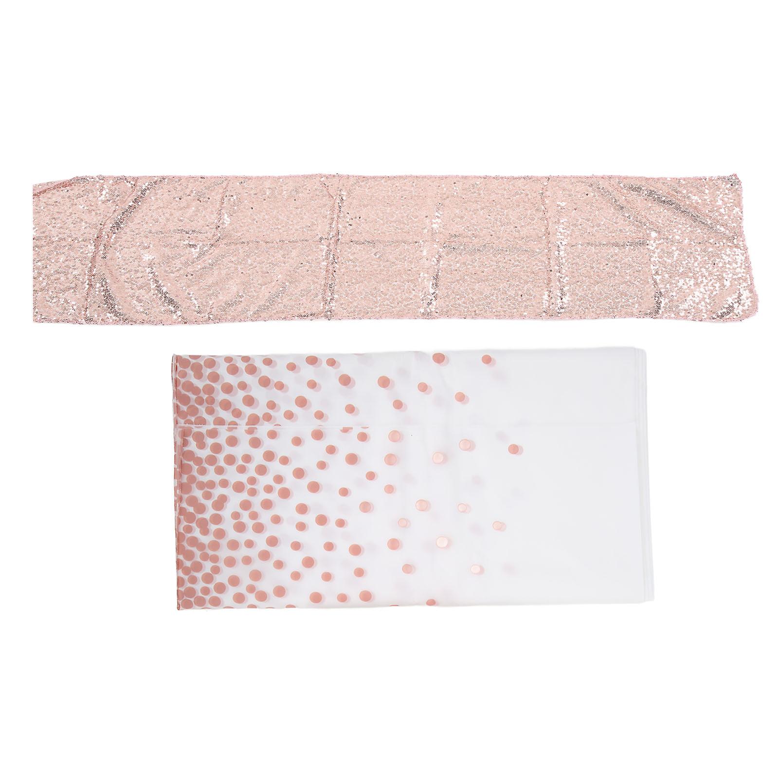 Dot Party Table Cloths, Waterproof, Elegant, Rectangle, White, Table Covers