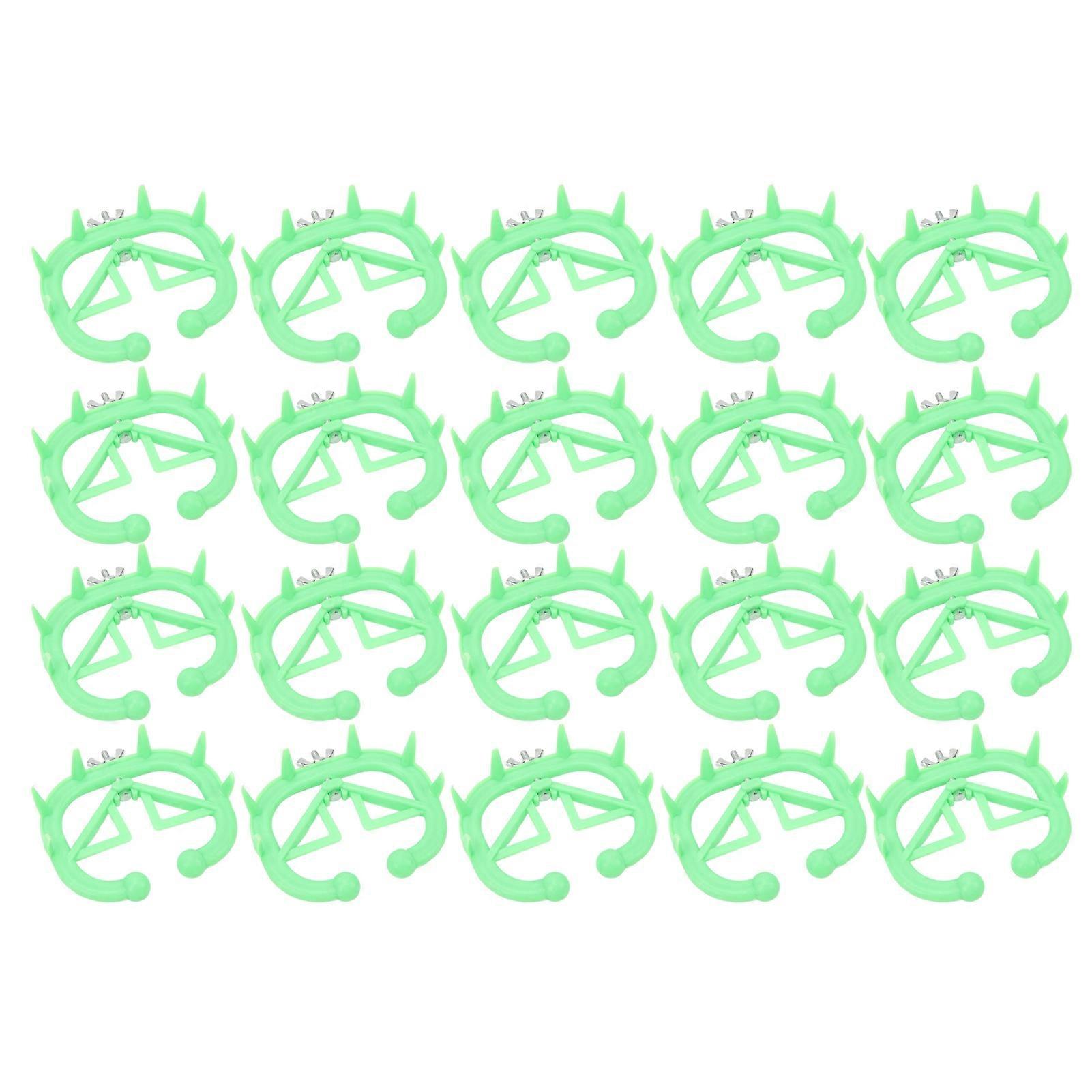 Set of 20 Plastic Calf Weaners - Comfortable Calf Milk Sucking Preventers with Cattle Nose Rings for Weaning