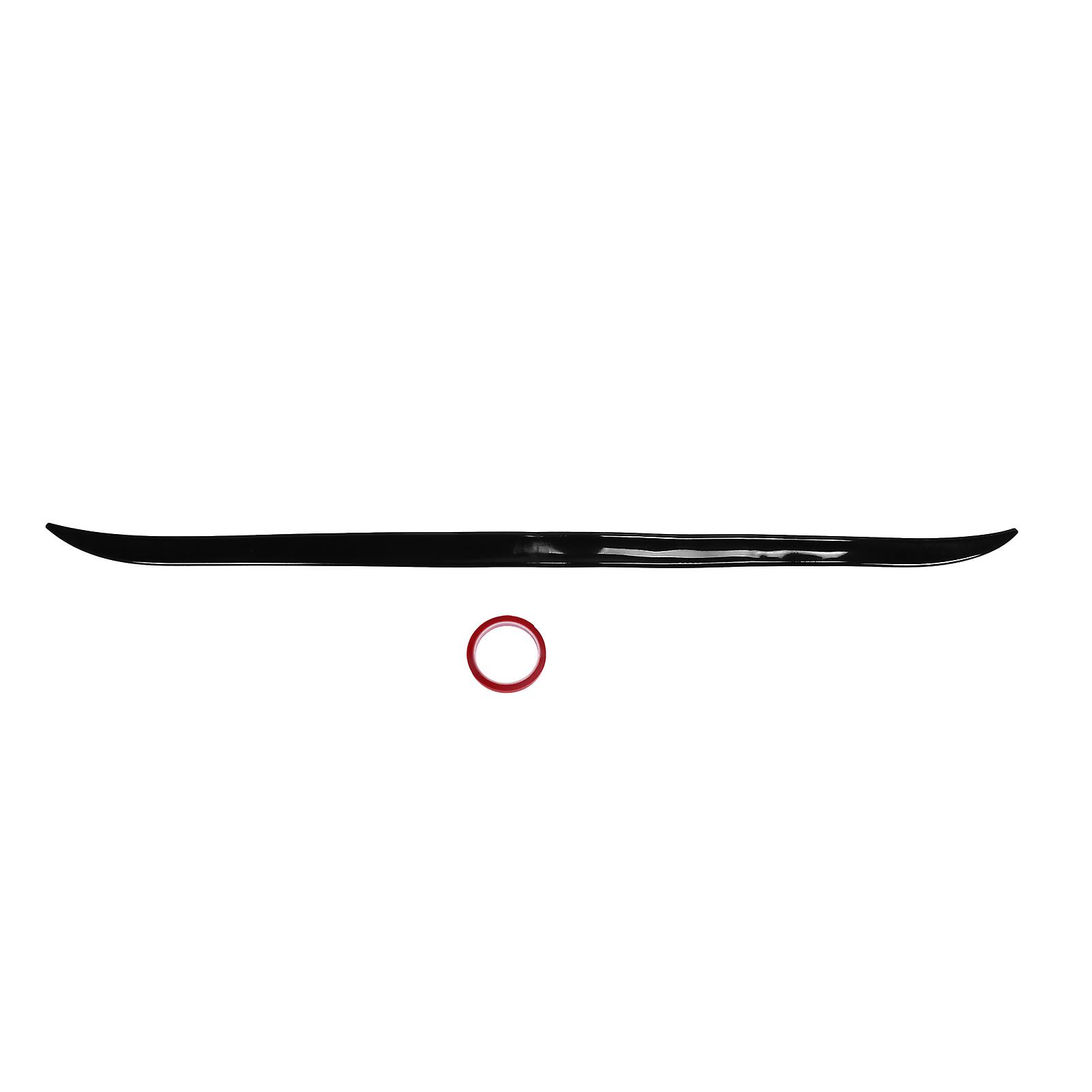 Universal rear trunk spoiler, glossy black, made of UV-resistant rubber, 120 x 4 cm