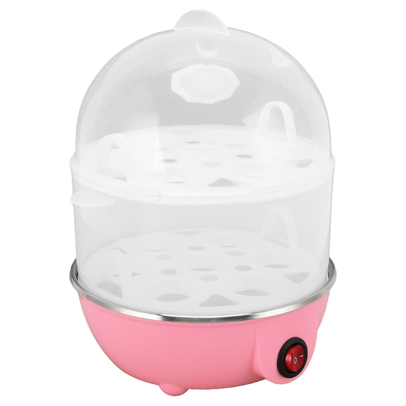 Home Egg Cooker 350W 2 Layers 14Pcs Eggs A Time Auto Power Off Safe Durable PP Egg Boiler With Measuring Cup for Home