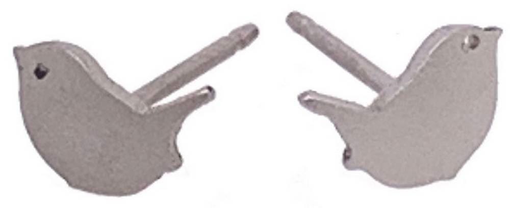 Ti2 チタニウムレン 7mm スタッド イヤリング - ナチュラル ブラッシュ