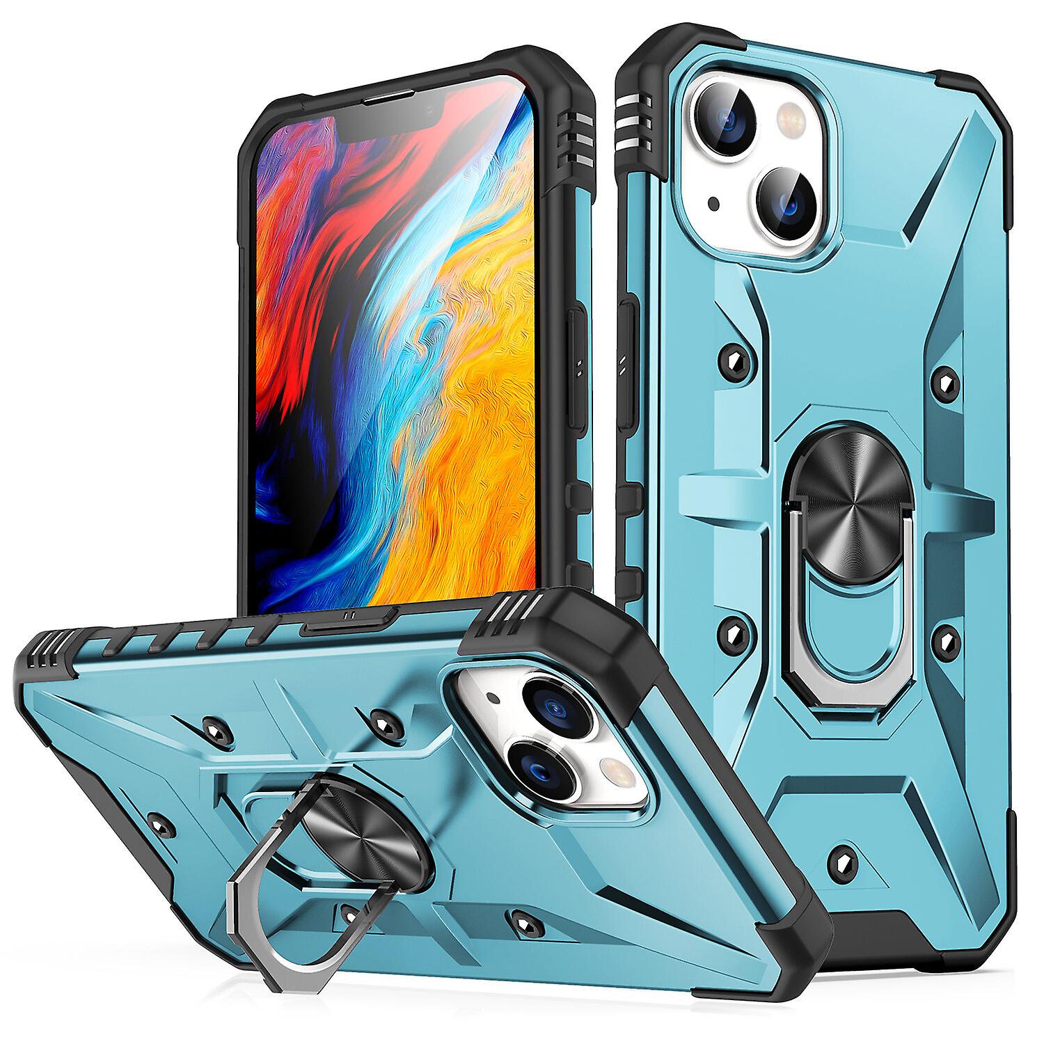 Shockproof Magnetic With Ring Holder Cover Case For iPhone14 Plus