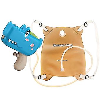 Adorable Spray Toys Long-range Spray Tool 1000ml Summer Water Spray Toys Electric Backpack Crocodile Blue