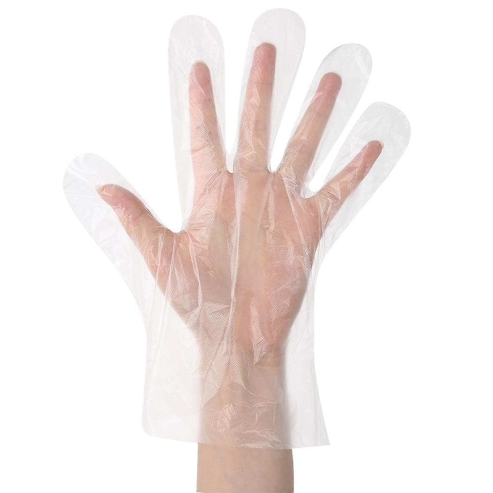 500pcs Disposable Transparent Gloves Box Pumping Type Hand Safety Protection