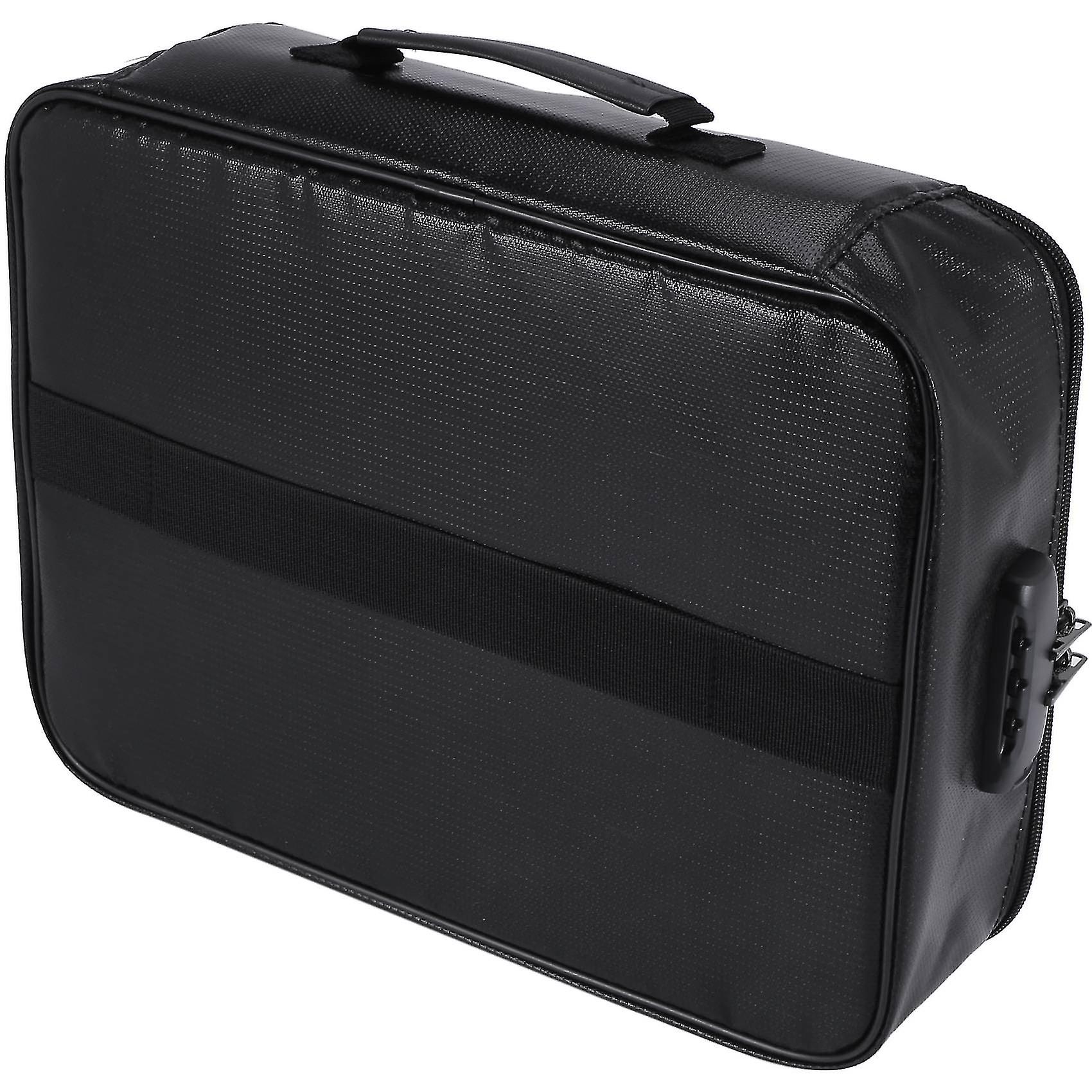 Fireproof Document Storage lockBag,Carry Wallet,Multi-Layer Portable Document Storage,Suitable for Important Documents