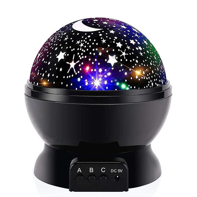 Projecteur d’étoiles de lumière de nuit de lune Rotation à 360 degrés Galaxy Led Veilleuse pour enfants Chambre d’enfants Décoré Lumières Projecteur