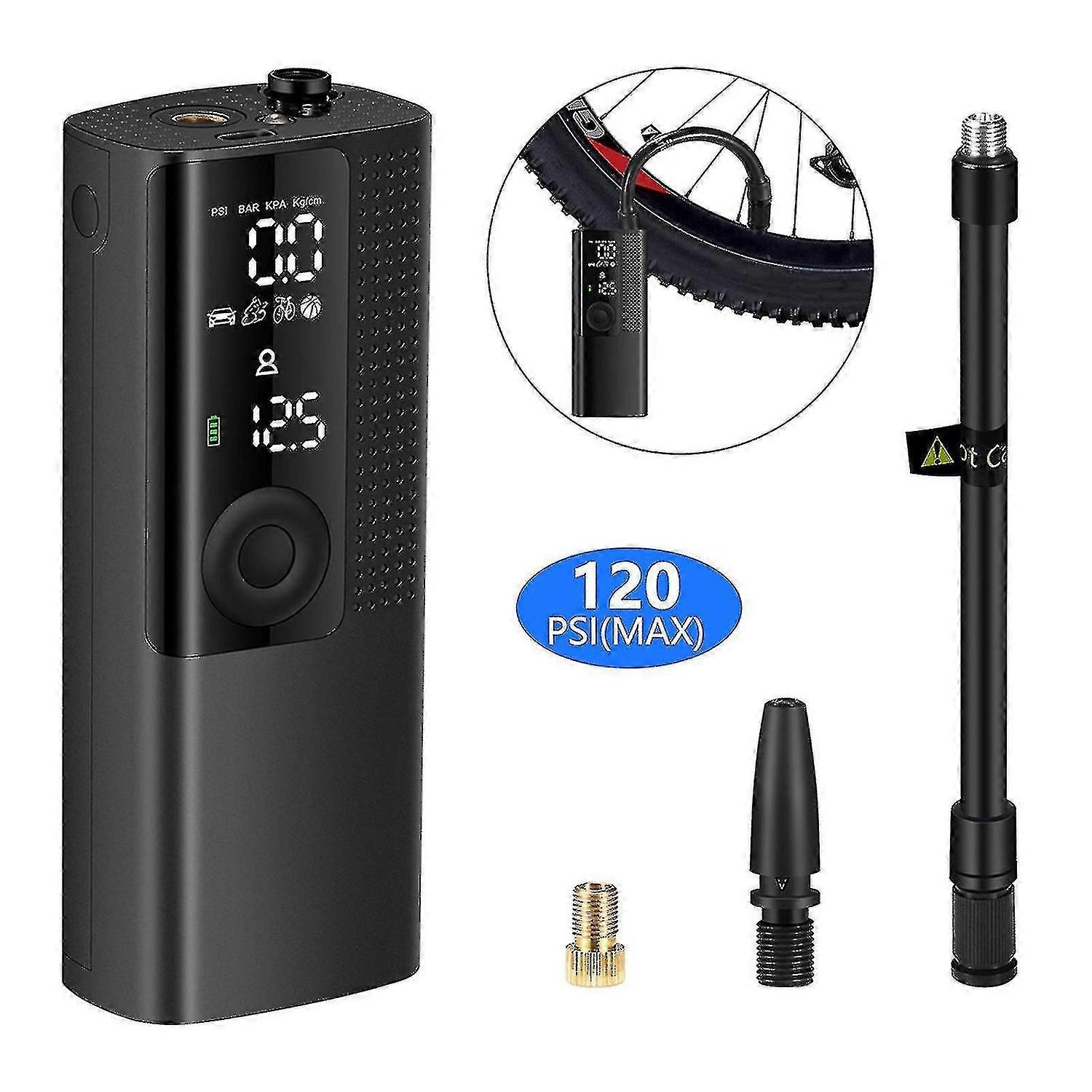 Car air compressor electric portable wireless inflatable tire inflator rechargeable for bicycle moto