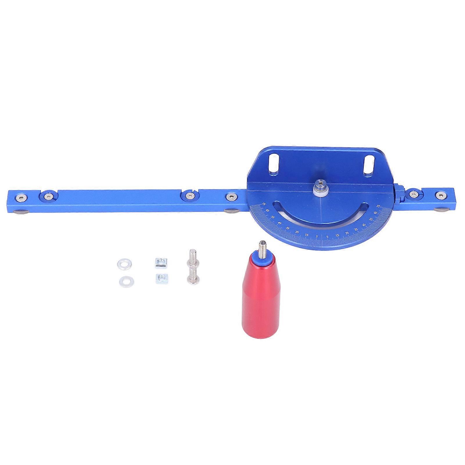 Miter Gauge for Table Saw Accurate Aluminum Alloy with Push Handle Removable Retaining Disc
