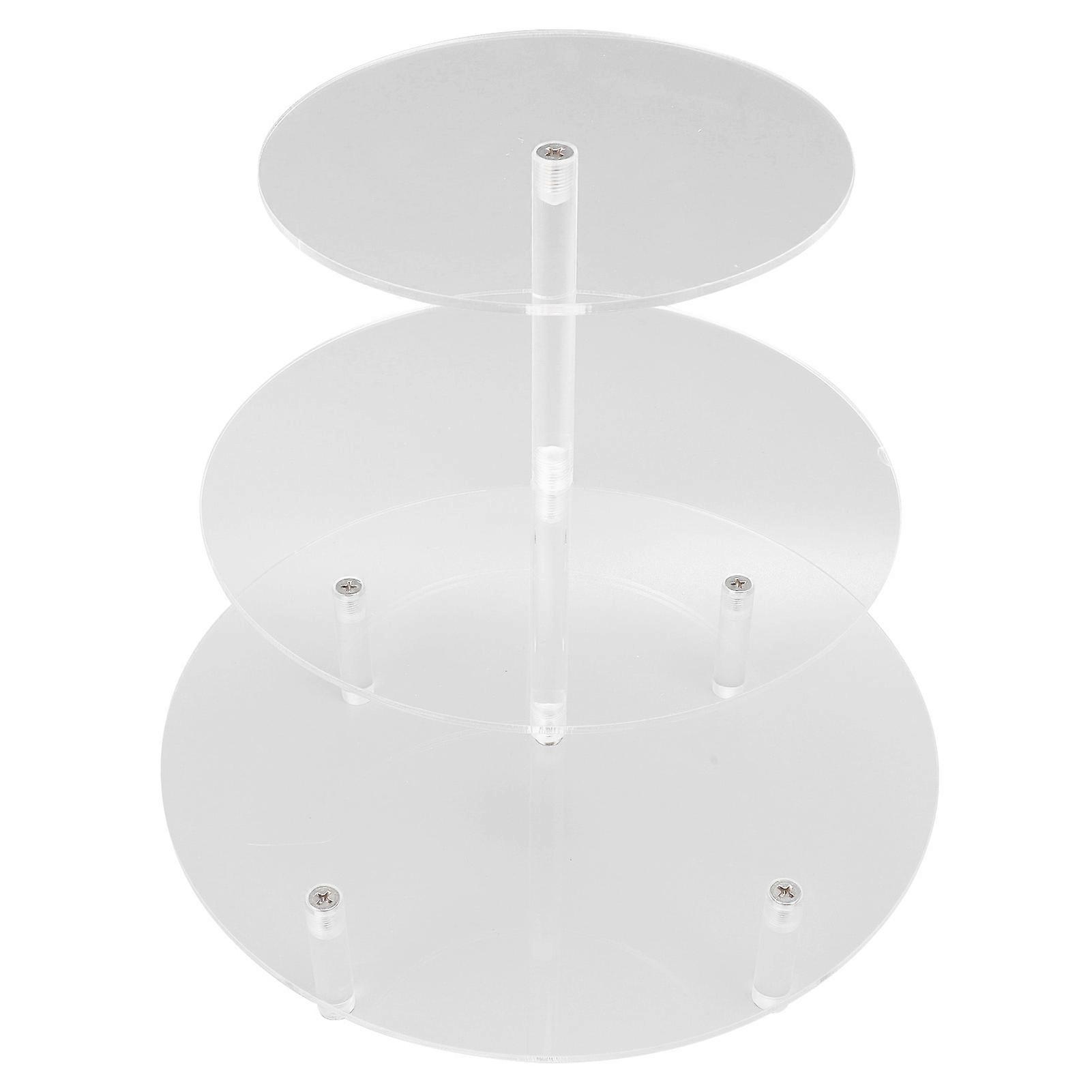 Cupcake Stand 3 Tier Pastry Serving Display Stand Acrylic Dessert Carrier Display Holder for Holiday Party
